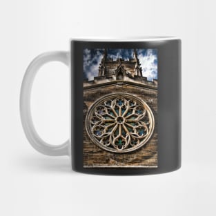 Round Stained Glass Church Window HDR Mug